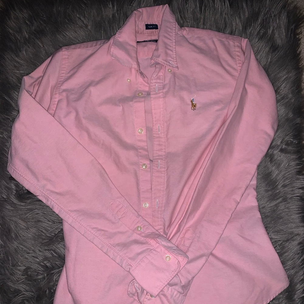 Pink Ralph Lauren Button Up